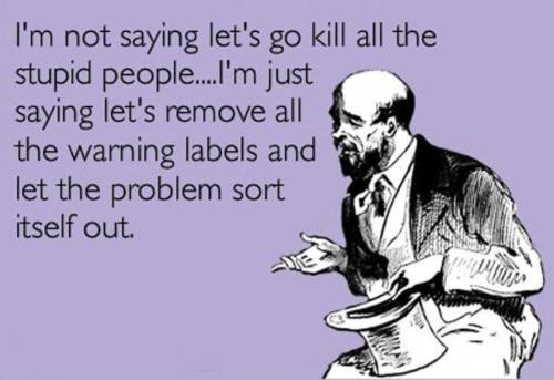 Remove warning labels