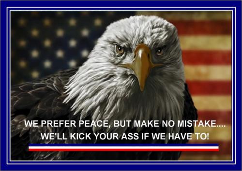 We Prefer Peace eagle