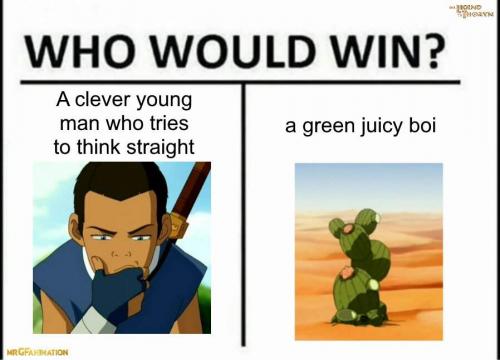 Sokka vs Cactcus Juice