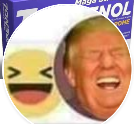 trump laugh emo