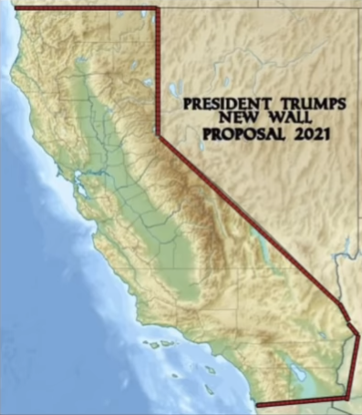 New Trump Wall in Cali