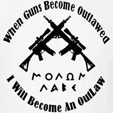 When my guns become outlawed - i will become an outlaw