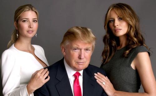 Trump with wife and daughter #2