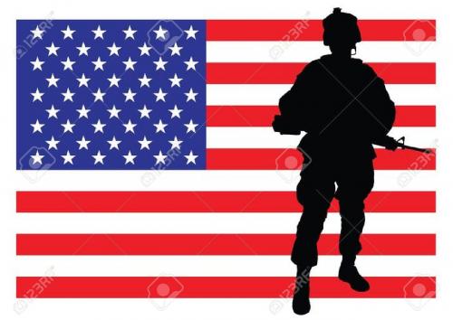 American Flag Soldier