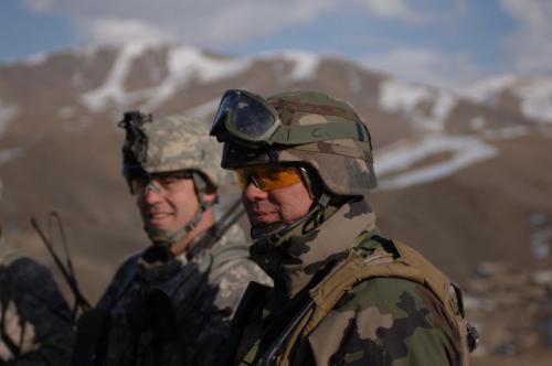 CO and French Marines