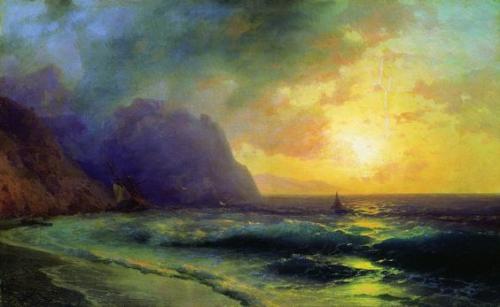 Ivan Aivazovsky Sunset at Sea, 1853