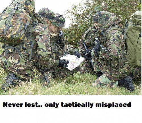 Military- Never Lost Tactically Misplaced
