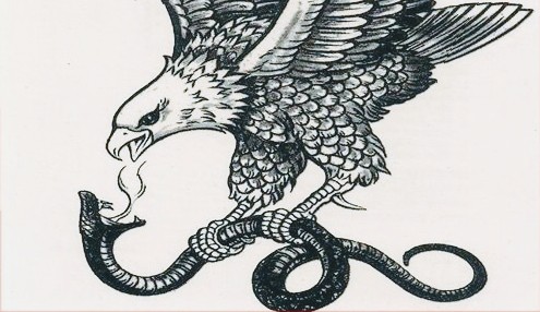 Black-and-white_eagle_killing_a_snake_tattoo_design~2