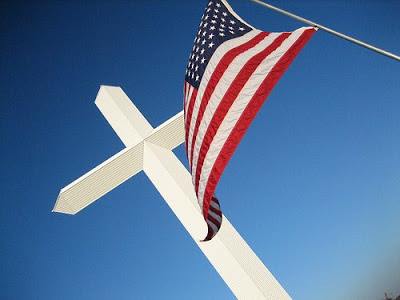 Cross and Flag