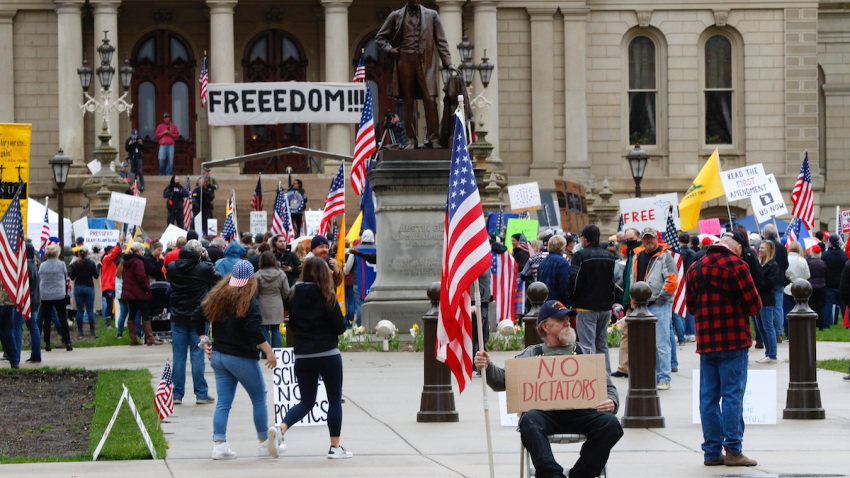 MichiganMilitiaProtests