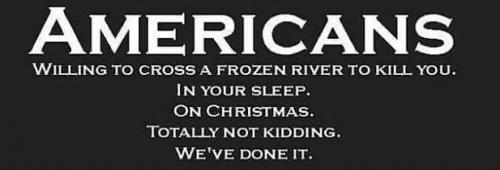 Americans kill you on christmas