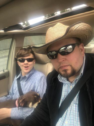 My Son and I On the road