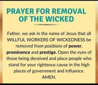 Removal of the Wicked