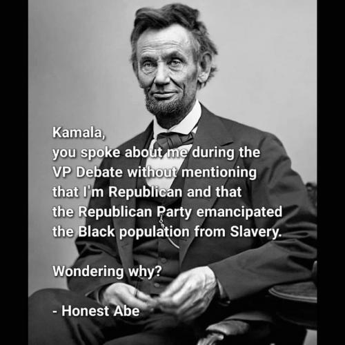 Kamala honest Abe