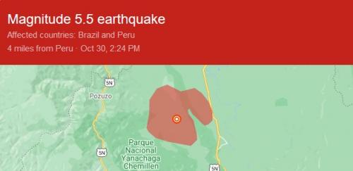 Peru 10 31 2020 quake