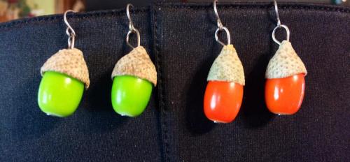 Acorn Caps with glass beads