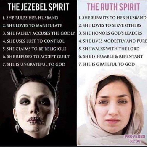 jezebel vs ruth spirit women feminine