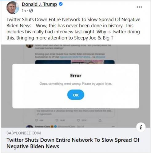 Twitter shut down