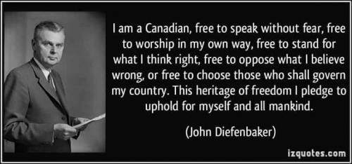 DIEFENBAKER FREE TO SPEAK