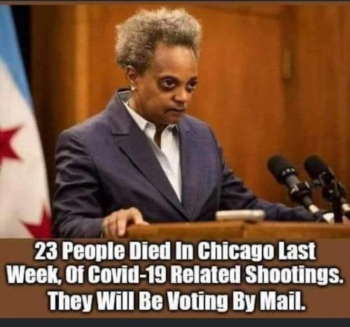 demvotefraud covid health expert chicago shooting covid cod voting mail