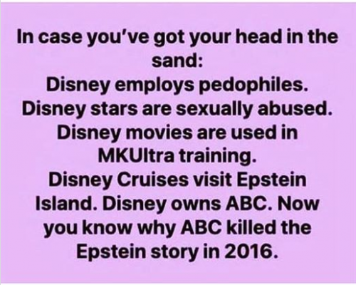 except they dont say Walt Disney was a PEDO too