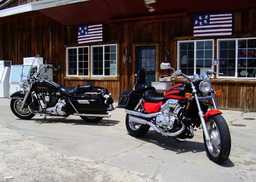 Bikes in front of Hardware store R