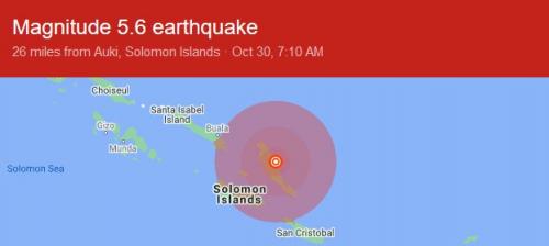 Solomon Islands 10 31 2020 quake