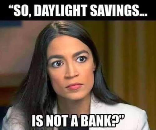 AOC daylight savings not a bank