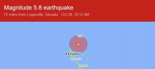 Vanuatu 10 31 2020 quake