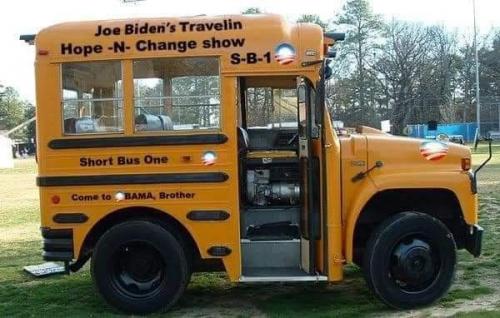 Biden tour bus