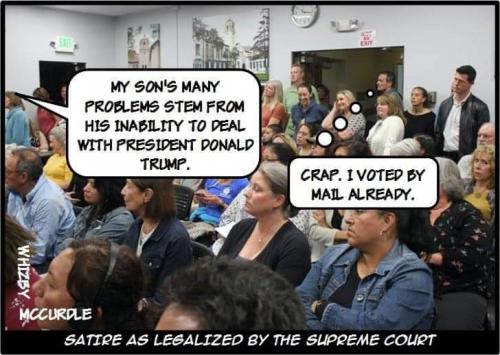 Crap ?  I voted by mail