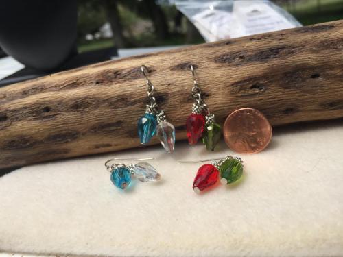 Christmas glass beads Earrings