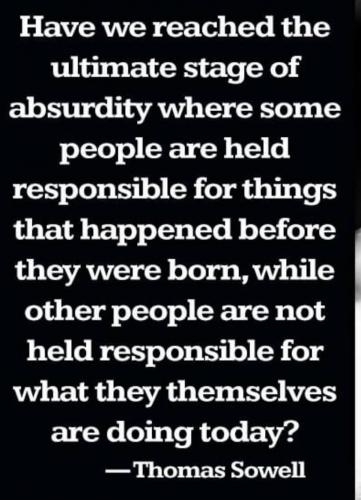 T Sowell- held responsible