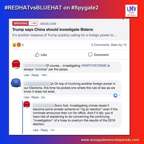 redhat vs bluehat spygate 2 investigating china biden perps rigging 2016 russia hoax goldstein