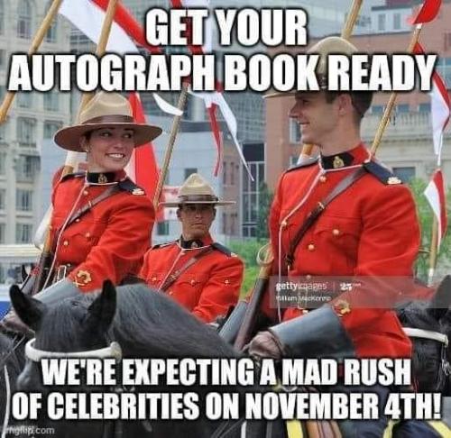 Get your autograph book ready