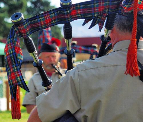 Bagpipes at Highland Games R