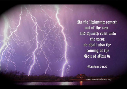 lightning from the east