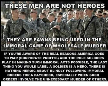 soldiers veterans are not heroes