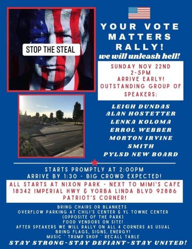 Orange County stop the steal