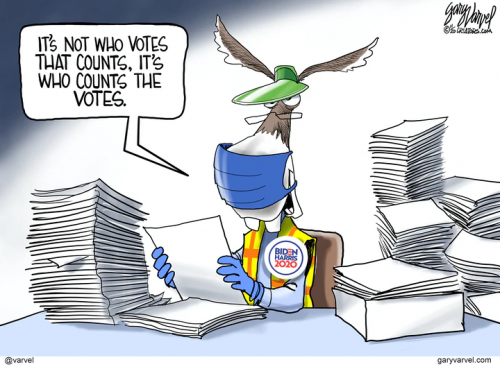 It's not who votes that counts it's who counts the votes