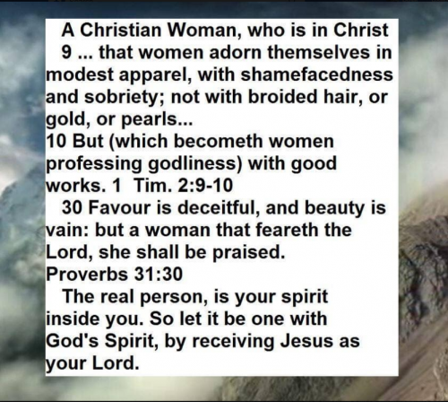 how christian woman women lady should dress look clothing modesty