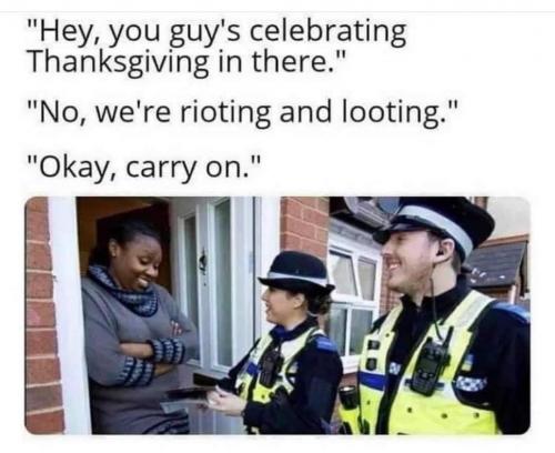 Celebrating bad, rioting good