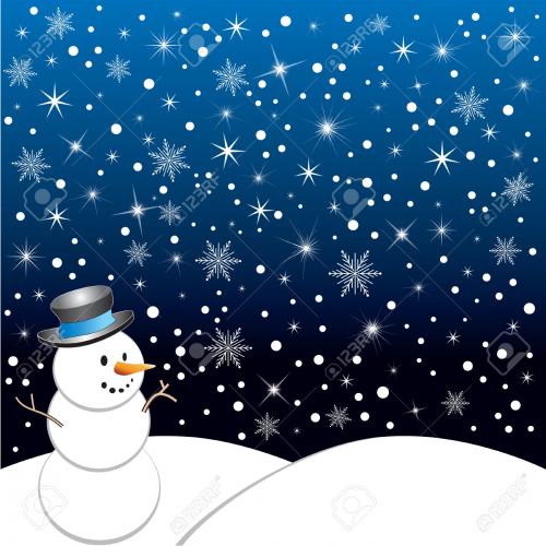 Snow Scene Clipart 26