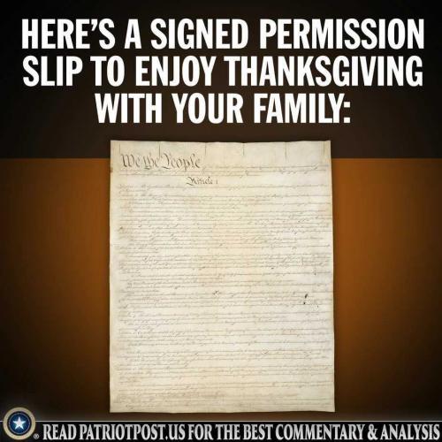 permission thankgiving