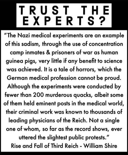 Trust the experts