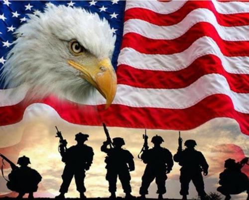 Eagle Soilders Flag banner