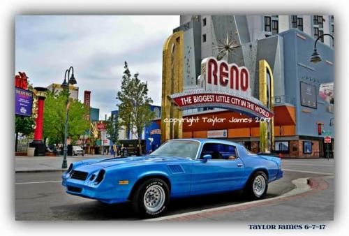 My Baby under the iconic Reno Arch