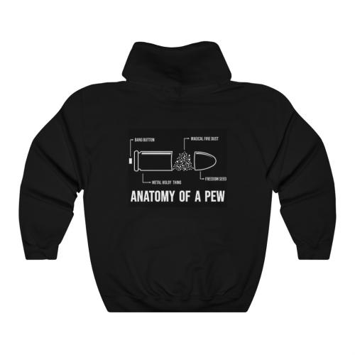 anotomy of a pew pull over hoodie black