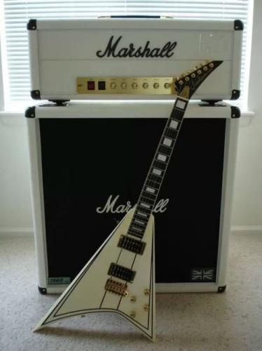 __Jackson guitar Marshall amp white