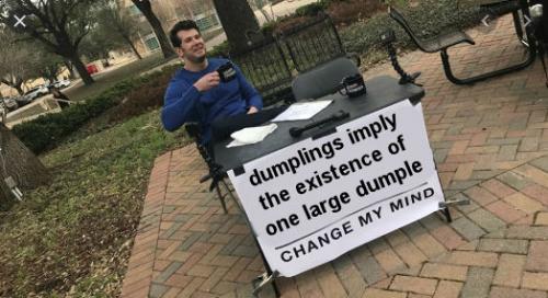 dumplings imply the existence of one large dumple